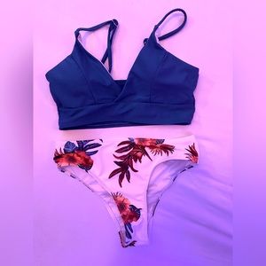 v neck Shein bikini